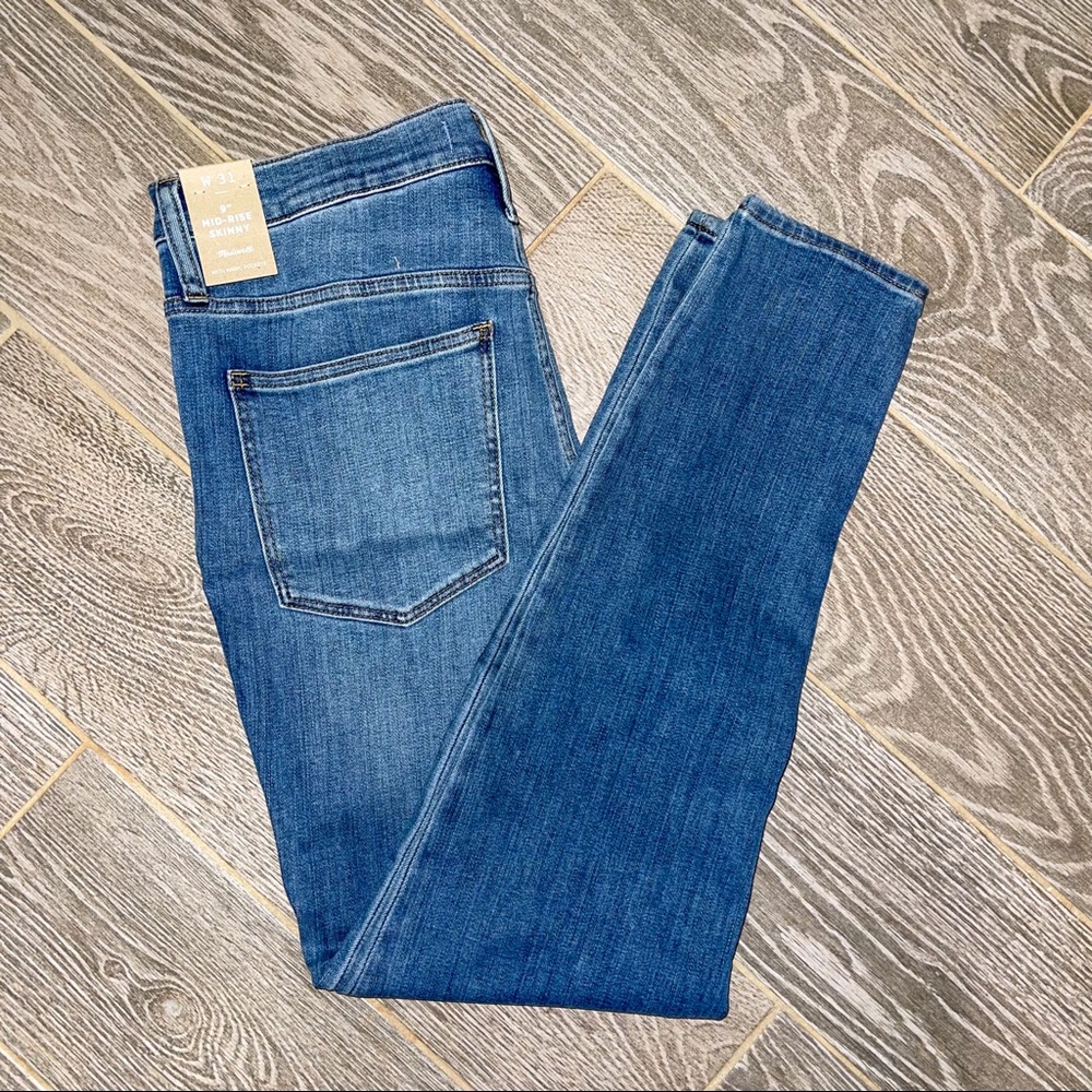 Madewell 9” Mid Rise Stinson Wash Skinny Jeans